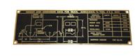 DT-672 | DT-672  Data Plate Tag Brass M43 Ambulance Truck 34 Ton 4x4 Weight and Dimensions (2).JPG