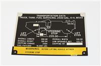 DT-676 | DT-676  Data Plate Tag M559 Tank Truck 2500 Gallon 4x4 Transportation Data (2).JPG