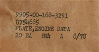 DT-685 | DT-685  Data Plate Tag M151 Series Jeep MUTT Engine Parts Information (1).JPG