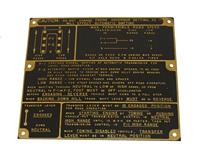 DT-711 | DT-711  Data Plate Tag Brass Transfer Lever and Transmission Information (2).JPG