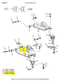 HM-1269 | HM-1269  Lower Rear Left HandFront Right Hand Control Arm HMMWV Dia1.JPG