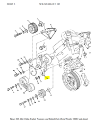 HM-1368 | HM-1368 Compressor and Tensioner Mounting Bracket HMMWV Dia 1.PNG