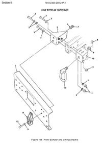 HM-1625 | HM-1625 Right Hand Front Bumper Bracket Dia1.JPG