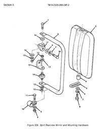 HM-1749 | HM-1749 Locked Bear Side View Mirror Swivel Dia2.JPG
