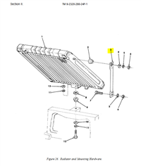 HM-345 | HM-345 Radiator Right Side Support Bracket HMMWV Dia (1).JPG