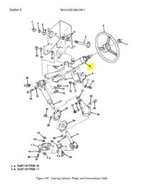 HM-3493 | HM-3493 Black Steering Column Housing HMMWV Dia (1).JPG