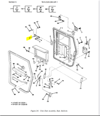 HM-3536 | HM-3536 Rear Ballistic Door Left Hand Upper Hinge Strap Webbing HMMWV DIA (1 (1).jpg
