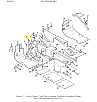 HM-3537 | HM-3537 Front Left Hand Cowl Interior Tunnel Mounting Metallic Bent Tube  Diagram (1).JPG
