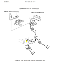 HM-3600 | HM-3600 Front Service Brake Lines Mounting Angle Bracket HMMWV Dia (1).JPG
