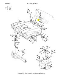 HM-3602 | HM-3602 Top Rear Center Mending Plate Hood Assembly HMMWV Dia (1).JPG