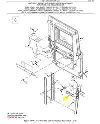 HM-3612 | HM-3612 Strap Webbing Rear Door Assembly HMMWV ECV Dia (1).JPG