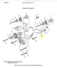 HM-3629 | HM-3629 Tensioner Idler Pulley Mounting Bracket HMMWV Dia (1).JPG