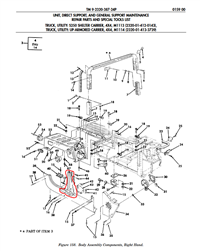 HM-3686 | HM-3686 Right Hand Vehicular Body Panel Right Hand Body Assembly HMMWV Dia (1).JPG