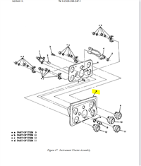 HM-3736 | HM-3736 Cluster Dash Panel Frame HMMWV Dia (1).JPG