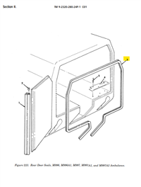 HM-3846 | HM-3846 Seal Rear Door Nonmetallic Special Shape HMMWV Model M997.png