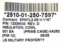 HM-3863 | HM-3863  Left Hand Upper Outer Cowl Insulation Panel HMMWV (1).JPG