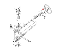 M151-003 | M151-003 Steering Wheel M151 M151A1 Jeep Mutt Diagram.png