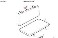 M151-131 | M151-131 AM General Mutt Passenger Rear Seat Back Cushion (1).JPG