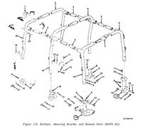 M151-159 | M151-159  Right Rear Rollbar Bracket M151 AM General MUTT Jeep.JPG