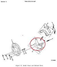 M151-160 | M151-160  Brake Lining Shoe M151 AM General MUTT Jeep (2).JPG