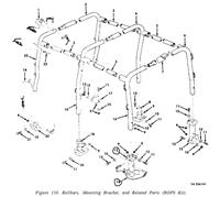 M151-162 | M151-162  Left Rear Rollbar Bracket M151 AM General MUTT Jeep.JPG