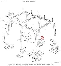 M151-174 | M151-174  ROPS Mounting Bracket Right M151 AM General MUTT Jeep (2).JPG