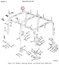 M151-204 | M151-204  ROPS Front Right Rollbar M151 Jeep (6).PNG