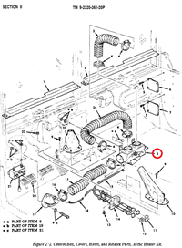 M35-261 | M35-261  Cab Heat  Defrost Duct Diverter (1).PNG