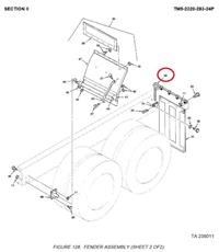 M9-1042 | M9-1042  Mud Flap Splash Guard Bracket M915 (4).JPG