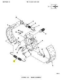 M9-1808 | M9-1808  Front Brake Shoe Return Spring M9 Series Dia1.JPG