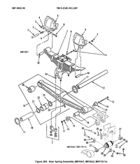 M9-1816 | M9-1816 Rear Leaf Springs with Hangers and Lower Perches M916 M920 Dia (1).jpg