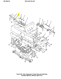 M9-1817 | M9-1817 Rear Axle Rear Suspension Tandem Axle Torque Rod M916A1 M916A2 M917A1 Dia (1).JPG