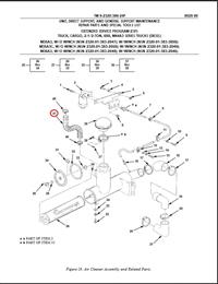 MA3-644 | MA3-644 Heat Riser Intake Hose M35A3.jpg