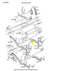 MA3-730 | MA3-730 Air Reservoir Tank Bracket M35A3 dia 1.JPG