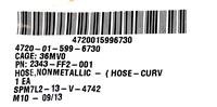 MRAP-434 | MRAP-434  Nonmetallic Coolant Hose BAE RG-33 MRAP (1).JPG