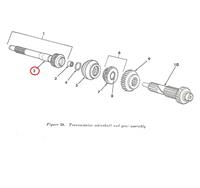 MU-416 | MU-416 Transmission Input Gear Retainer with Input Gear Shaft Parts Diagram 2 (Large).jpg