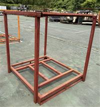 SP-2590 | SP-2590  Portable Stack Rack Nesting Pallet Stacker Rack Warehouse Red 3k Cap (3).jpg