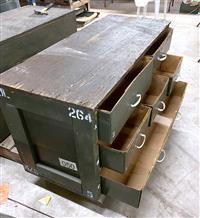 SP-2659 | SP-2659 Military Wooden Parts Chest With Drawers (7).jpg