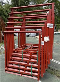SP-405 | SP-405  Portable Stack Rack Nesting Pallet Stacker Rack Warehouse Red 2k Cap (3).jpg