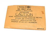 SP-852 | SP-852  PTO Six Bolt Kit Chelsea Model Number 220ZEAHX-W3XO (20).JPG