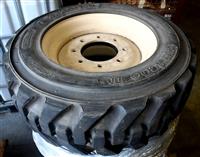 TI-1885 | TI-1885  Tire Titan HD 2000 II 10-16.5 NHS on 7 Hole Rim Industrial Tire Skid S (1).JPG