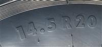 TI-1900 | TI-1900  Continental 14.5R20 Tire 100% Tread Mounted on 6 Bolt 10 Stud Rim (10).JPG