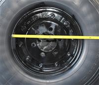 TI-1902 | TI-1902  Michelin XZL 39585R20 Tire 65% Tread Mounted on 6 Bolt 10 Stud Rim Lot of 6 (1).JPG