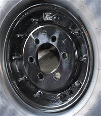 TI-1902 | TI-1902  Michelin XZL 39585R20 Tire 65% Tread Mounted on 6 Bolt 10 Stud Rim Lot of 6 (10).JPG