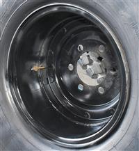 TI-1902 | TI-1902  Michelin XZL 39585R20 Tire 65% Tread Mounted on 6 Bolt 10 Stud Rim Lot of 6 (20).JPG