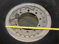 TI-261 | TI-261  General 14.00R20 Tire 100% Tread Mounted on 20 Stud 10-Hole Hub Pilot Rim CTIS (20).JPG