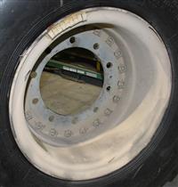 TI-261 | TI-261  General 14.00R20 Tire 100% Tread Mounted on 20 Stud 10-Hole Hub Pilot Rim CTIS (7).JPG